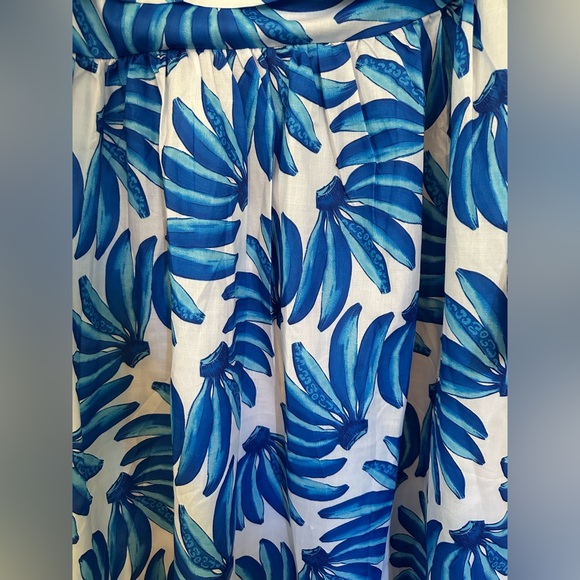 Blue banana Print Women's maxi skirt size M nwt - Picture 3 of 10